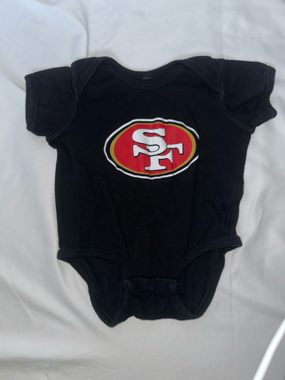 NFL San Francisco 49ers Baby Bodysuit Black 6-9 Months Short Sleeve